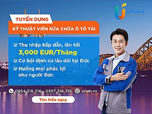 Tuyển dụng Thợ sửa chữa ô tô tải tại Đức: Cơ hội nghề nghiệp đẳng cấp châu Âu